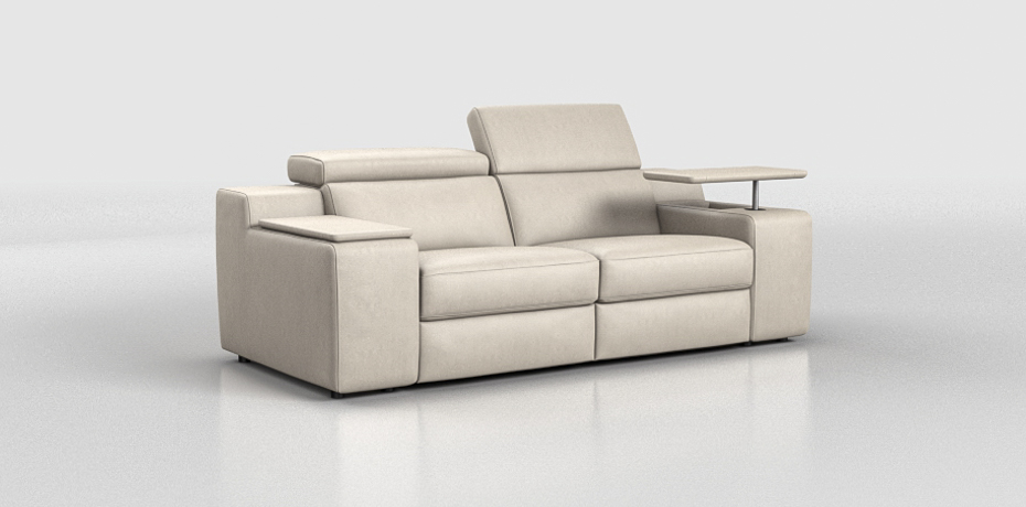 Mossale - linear sofa - with small storage table